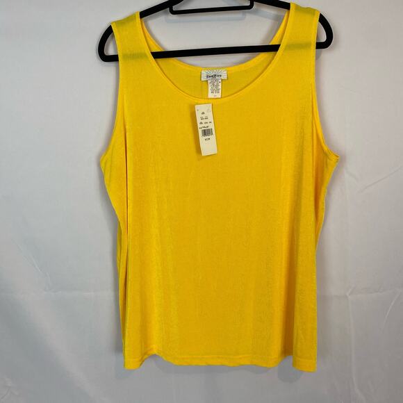 Sun Fire U.S.A. Women's Yellow Tank Top - Size 2X, Sleeveless, NWT - Picture 1 of 5